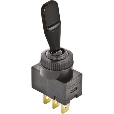 Interrupteur on-off noir 12V 20A