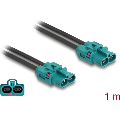 Delock Cable HDMTD Z doble hembra a HDMTD Z doble hembra 1 m