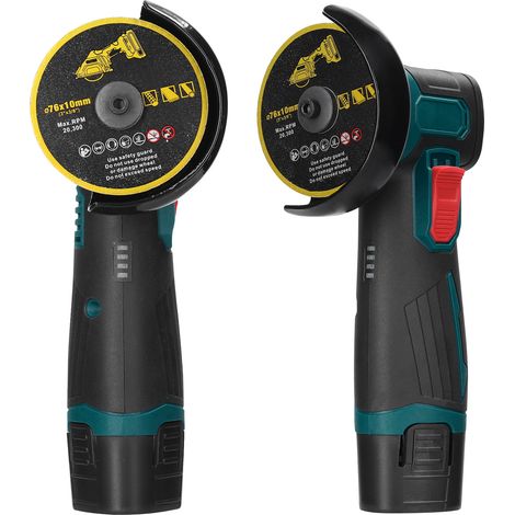 Meuleuse électrique 3 pouces à moteur sans balais, meuleuse d'angle multifonctionnelle, outil portatif avec découpeuse à batterie lithium, outil utilitaire pour la découpe et le polissage de carrelage (1/5)