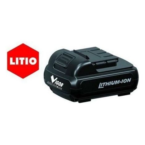 VIGOR 90212-18 Accessori Trapano Batteria Li-Ion 18 V 1.3 Ah Samsung compatibile VST-1800 colore Nero