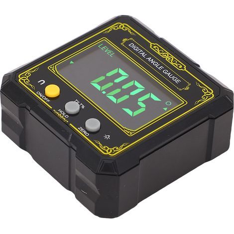 Digital inclinometer with backlit LCD screen, magnetic base, IP65, electronic level for wood table saw (1/5)