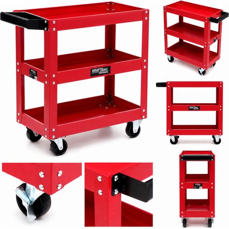 Carrello da officina compatto a 3 ripiani Kraft&Dele