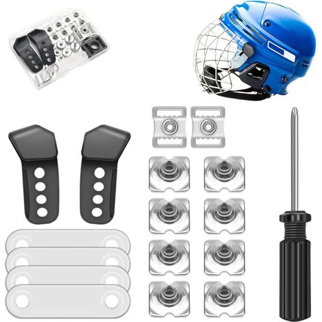 Lot de 31 kits de réparation de casques de football - Pièces de rechange pour hockey, baseball - Accessoires de baseball (1/5)
