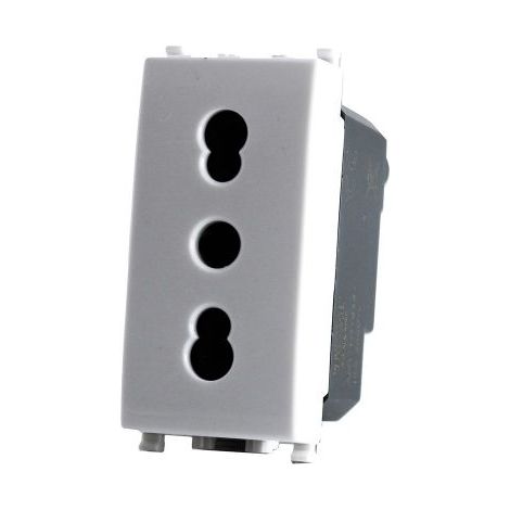Mapam presa bivalente 16A 230V compatibile Plana 14203 - GEM-F618BI