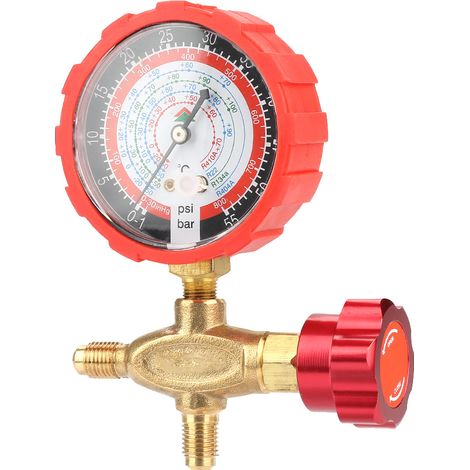 Manomètre Collecteur de Climatisation avec Vannes 800psi 55kgf/cm² Compatible R404A R22 R410 R134A (1/5)