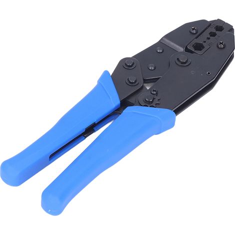 Pince à sertir mécanique à rochet 5 alésages hex. câble coaxial BNC F RG58 59 62 6 acier alliage PP (1/5)