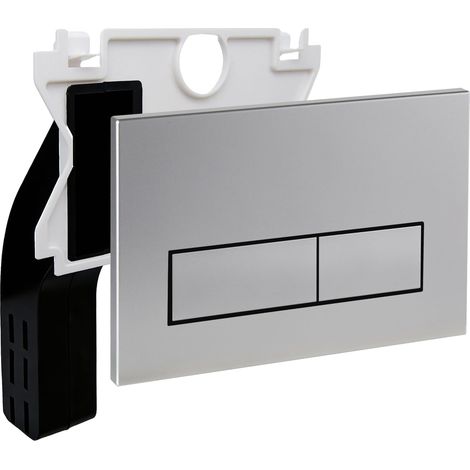 Plaque Commande WC Mat pour Duofix Sigma/Delta/BASIC Argent (1/5)