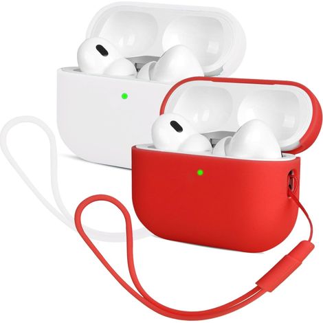 2x Coque en Silicone, Ultra-Mince, LED Visible, Compatible Airpods Pro 2 (1/5)