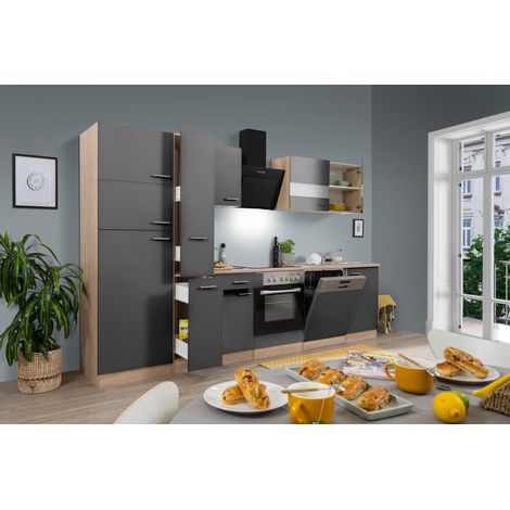 Cuisine Cuisine intégrée Chêne Gris Merle 310 cm Respekta (1/4)