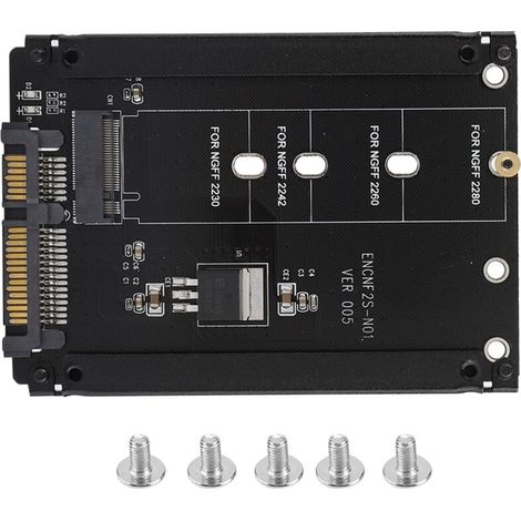 M.2-zu-SATA-B-Key-22-Pin-NGFF-Adapter, hohe Leistung und Plug-and-Play (1/5)
