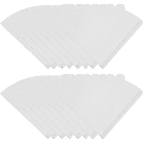 100 Filtres Cône Café 2-4 Tasses Papier Naturel Jetable pour Cafetière Maison (1/5)
