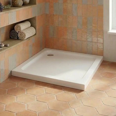 Duchy Carn Anti-Slip Stone Resin Square Shower Tray 760mm x 760mm