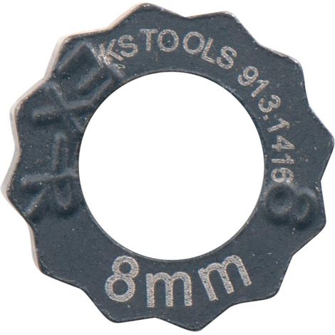 KS Tools - Bague d'extraction pour écrou âbimé, 8 mm - 913.1416