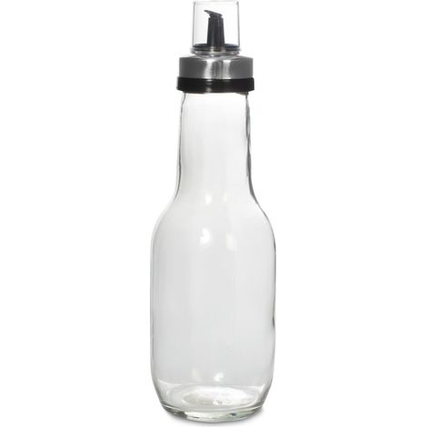 Royal Norfolk Oliera in Vetro con Tappo Dosatore in Plastica, 1000cc, 30cm