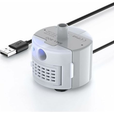 Pompe de Fontaine à Eau pour Chat avec Lumière LED, Ultra Silencieuse, Longue Durée de Vie, Etanche IP68 (1/5)