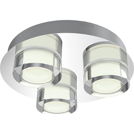 Resort ceiling lamp chrome 3x4.5W SELV