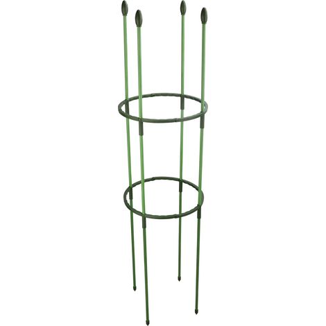 Tuteurs verts pour plantes grimpantes, 110 cm de hauteur, 22 cm de diamètre, lot de 2 (1/4)