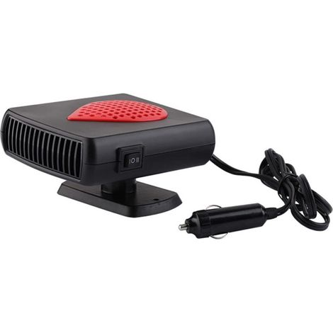 Dégivreur de Voiture 12 V Anti-buée pour Pare-Brise de Voiture Chauffage Portable Anti-buée Prise Allume-Cigare Dégivreur pour Voiture SUV Camion et remorque (Noir Rouge) (1/5)
