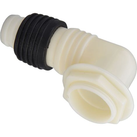 Aval de salle de bain carré, double usage balcon, clapet antiretour gravitaire à ressort, anti-odeur en cuivre, raccord coudé, blanc (9030-ABS) (1/5)