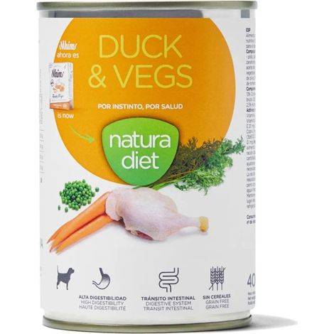 NATURA DIET DOG Duck & Vegs 400g caja x12