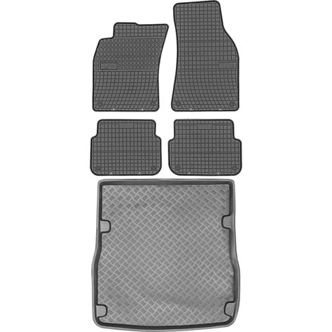 Juego de alfombrillas de goma para coche y maletero para Audi A6 C6 Kombi (2004-05.2006). (1/5)