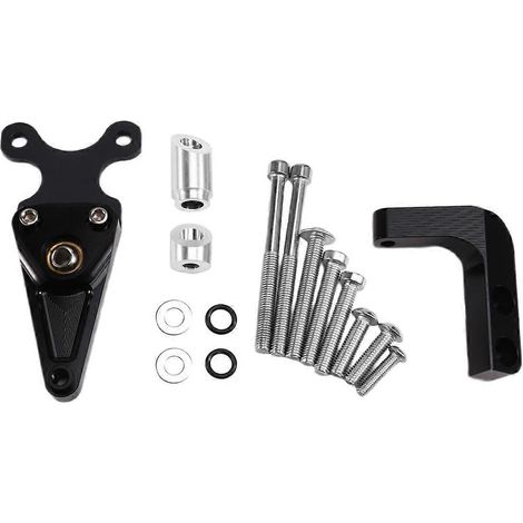 Kit de soporte estabilizador de dirección para motocicleta CBR650R 650R 2019-2024, kit de soporte de montaje del amortiguador, color negro. (1/5)