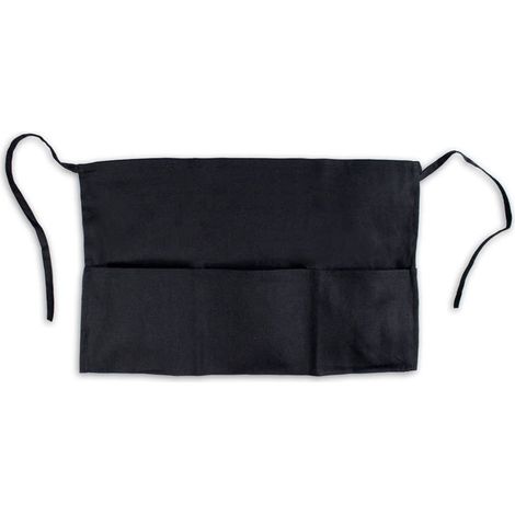 Grembiule da Vita Unisex Corto da Cucina con Tasche per Utensili per Cuoco Ristorante Nero (1/2)