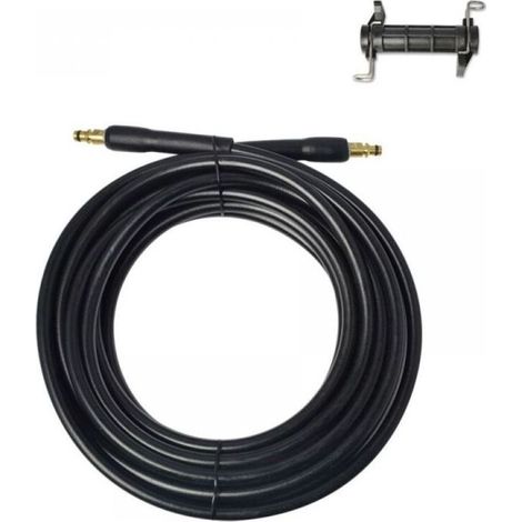 Tuyau haute pression 6m pour nettoyeur Karcher K2-K7 – Connecteurs compatibles – Pression 180 bar – Matériaux PVC et nylon renforcé (1/5)
