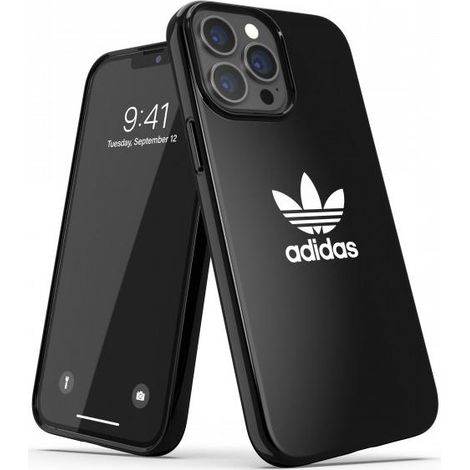 Funda Adidas OR SnapCase Trefoil para iPhone 13 ProMax de 6,7 pulgadas, color negro/negro, modelo 47130 (1/5)