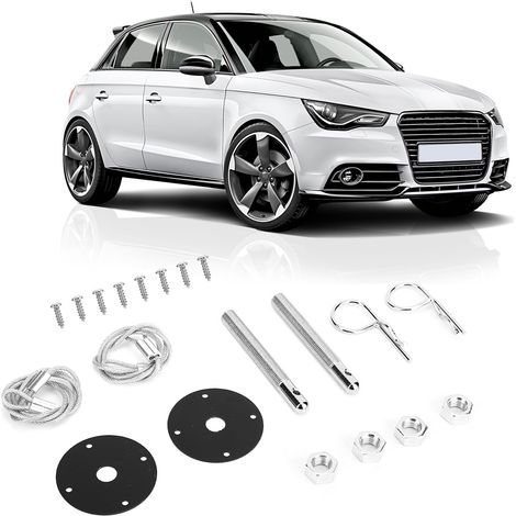 Kit de verrouillage universel pour capot de style épingle à cheveux de course sportive (1/5)