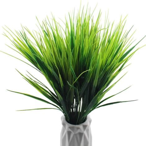 6er-Pack künstliche Sträucher, Kunstrasen für drinnen und draußen, wetterbeständig, künstliche Pflanzen für Garten, Zuhause, Büro, Hochzeit, Party und Dekoration