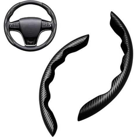 Couvre Volant Universel 38 cm en Fibre Carbone Antidérapant Imperméable (1/4)