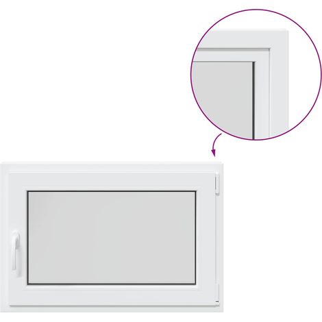 Kellerfenster RISOR 95 x 50 cm PVC und Glas vidaXL