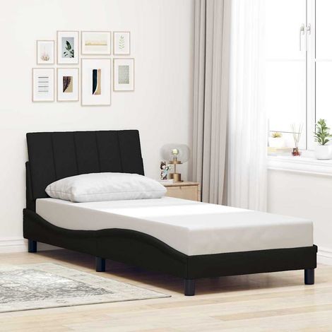 Estructura de cama sin colchón Hanko tela negro 80x200 cm vidaXL (1/5)