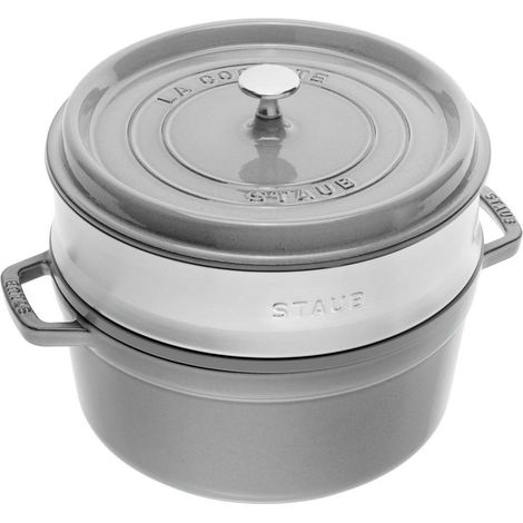Staub La Cocotte casseruola in ghisa grigia 24 cm (1/2)