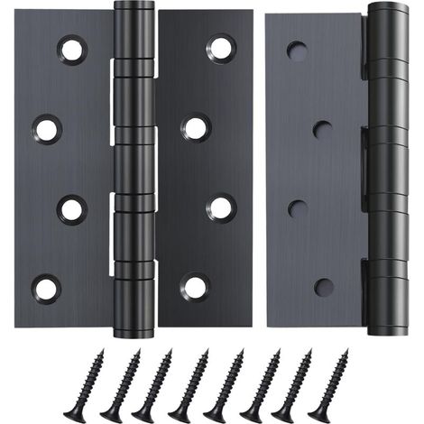 Bisagra de puerta de acero inoxidable 304, resistente, para puertas fijas, 100 mm, 2 unidades