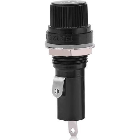 Cinq porte-fusibles montés sur panneau pour fusibles en verre 630, AC 125V 15A / 250V 10A. (1/5)