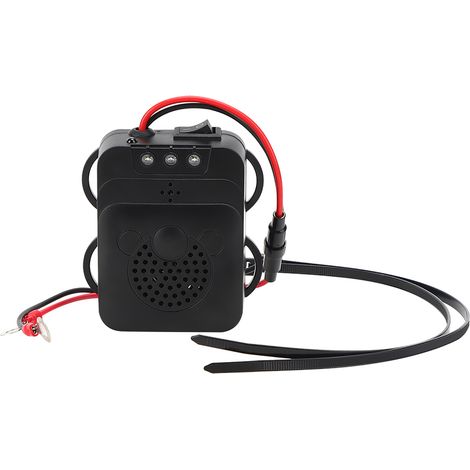 Répulsif anti-rongeurs à LED clignotante, répulsif ultrasonique pour voitures, protège les circuits de la voiture, répulsif 12V contre les rongeurs et les serpents pour moteurs. (1/5)