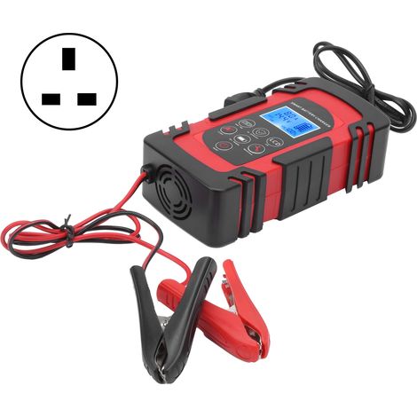 Chargeur intelligent DC-80 pour batterie auto/moto, protection anti-surcharge, prise UK, tension AC110-220V (1/5)