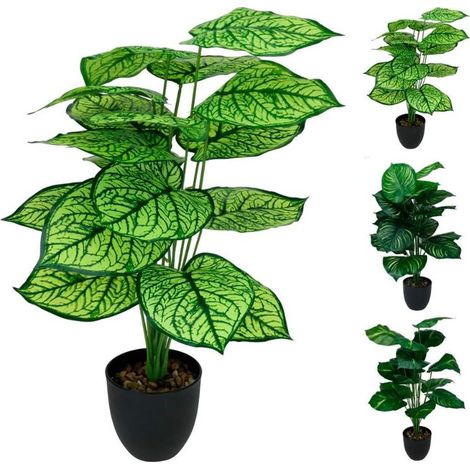 PROGARDEN planta artificial diefembaquia 66 cm surtida , Planta artificial diefembaquia 66cm surtidaEs una planta verde de hojas grandes, que gracias a su fácil cuidado es una
