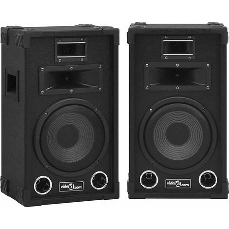 vidaXL Haut-parleurs scène Hifi passifs professionnels 2 pcs 800W Noir (1/5)