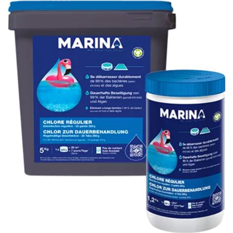 Chlore régulier Marina - Désinfection régulière - 5 kg (1/3)