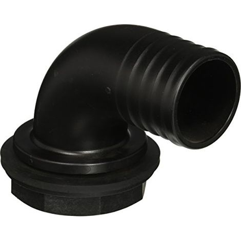 GARANTIA curva di troppo pieno per serbatoi pioggia 2'' incl. guarnizione e controdado (1/3)