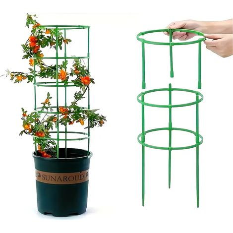 12 supports plantes en plastique pots XL1 (1/5)