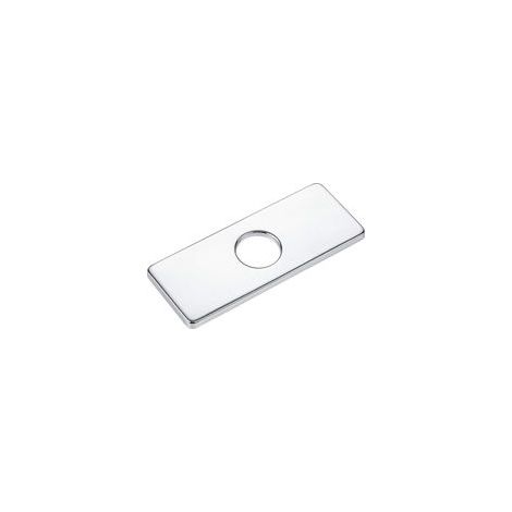 152 cm galvanoplastie Plaque de robinet en acier inoxydable pour robinet à trou unique comme base pour distributeurs de savon ou autres accessoires (1/5)