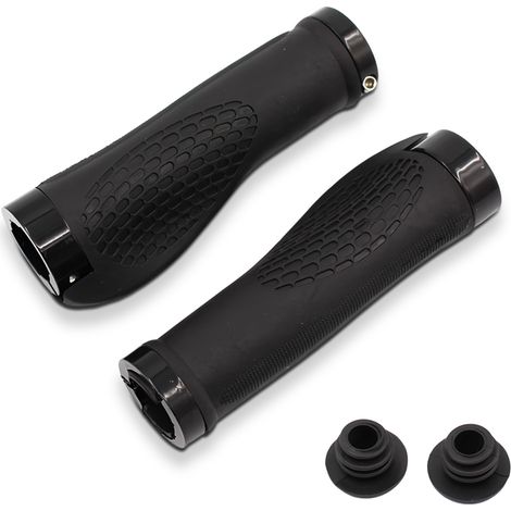 2 Poignées de vélo, Caoutchouc, Antidérapantes, Ergonomiques, Diamètre 23 mm, VTT et Vélo de route（Q3 : Nouveaux produits pour le mois d'août） (1/5)