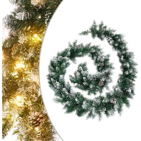 Ghirlanda Natalizia con Luci a LED 2,7 m in PVC Verde vidaXL (1/5)