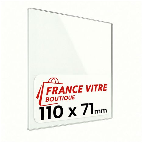WARRIOR - modèle : charm - 110 x 71 x 4 mm - Vitre de cheminée pour insert et poêle à bois - verre de rechange - jusqu'à 800°C (1/5)