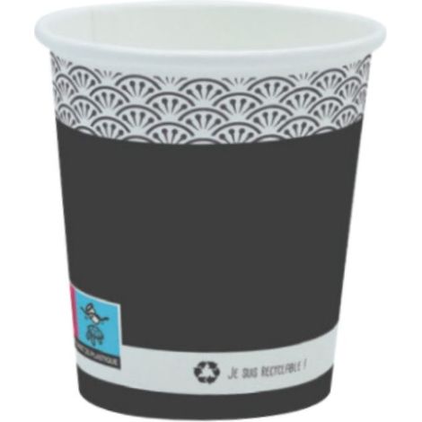 Gobelets Carton 8oz 25cl X50 - Publi Embal (1/2)