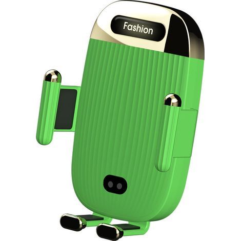 Support de téléphone de voiture S18 avec chargeur sans fil, nouvelle charge rapide 15 W, ouverture/fermeture automatique de la grille d'aération – Version améliorée avec charge rapide 15 W (1/3)